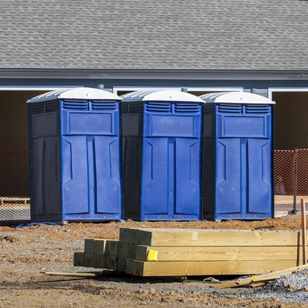 can i customize the exterior of the porta potties with my event logo or branding in Hartford Iowa